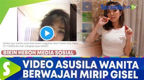 Sensasi berita 1.641.417 views1 months ago. VIDEO Asusila Perempuan Berwajah Mirip Gisel Tersebar di Medsos, Trending di Twitter - Serambi ...