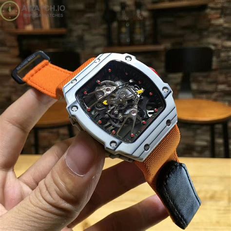 Particularly 'pendulum impact testing' which simulates the linear acceleration that occurs due to sudden movements or shock by the wearer. Richard Mille RM27-02 Rafael Nadal KV White Forged Carbon Black Skeleton Dial - Replica Watches