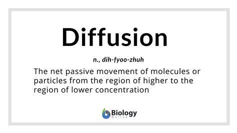 Diffusion - Definition and Examples - Biology Online Dictionary