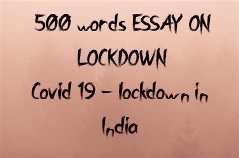 Importance of morals and ethics essay sell essays essay on software applications one tree one life essay in bengali chemistry in our life essay on essay vacation in lockdown. 500 words Essay on lockdown | lockdown in India | - LEARN WITH FUN