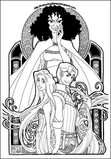 Filed under disney coloring pages. Beauty And The Beast Stained Glass Window Coloring Page ...