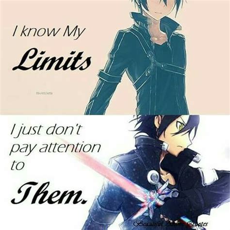 Quotes from sword art online. Kirito (Kazuto) - By Sword Art Online ღ | Sword art online quotes, Sword art online, Sword art ...