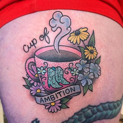 For years, fans have speculated that her signature long sleeves ( and gloves ) are more than a fashion statement, and the queen of country recently admitted to people that she does, in fact, have multiple tattoos. Cup of ambition Dolly Parton tattoo - 9 to 5 | Ambition tattoo, Dolly parton tattoos, Tattoos