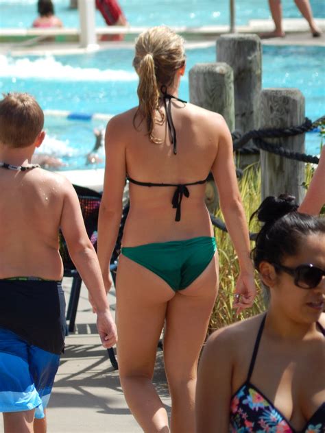 Cute ebony teen takes two big white cocks. Girls waterpark candid bikini