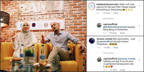 Menurut video di laman instagram penyanyi rap. Malaysian Rapper Caprice Plans To Run For Parliament ...