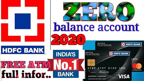 Последние твиты от hdfc bank (@hdfc_bank). #HDFC ZERO BALANCE SAVING ACCOUNT HDFC BANK 2020& HDFC ...