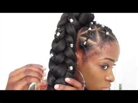 Spiky haircuts and hairstyles are one of the top men's hair trends. JUMBO 3D PONYTAIL BRAID (GODDESS STYLE) - YouTube