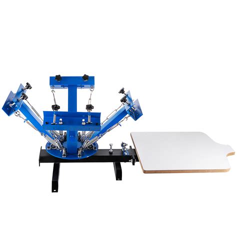 The screen printing press also allows you to work more efficiently while keeping your work zone organized. 4 Color 1 Station Silk Screen Printing Machine Press Equipment T-Shirt DIY | eBay