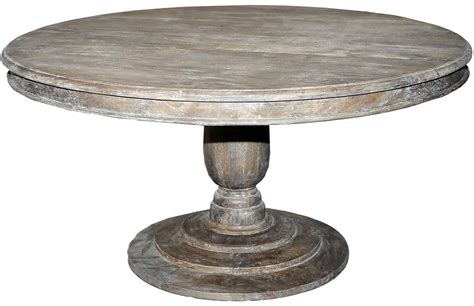 We finally have a dining table! Jackie Round Pedestal 5 ft Dining Table | Dining table in ...
