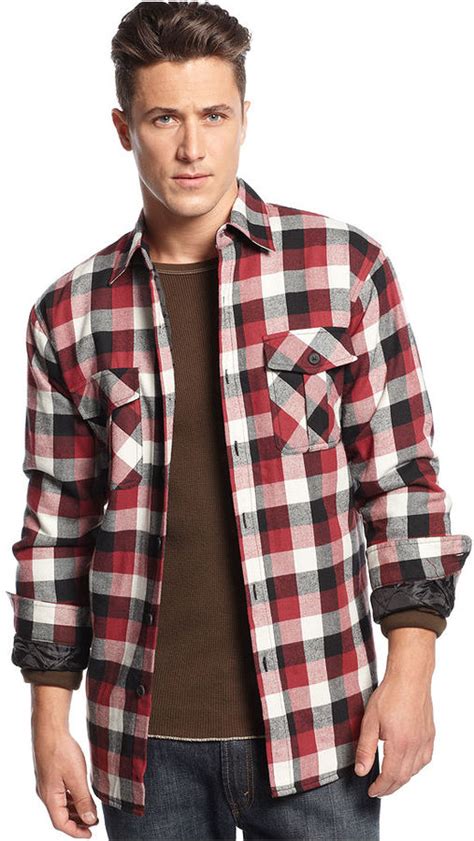 Ubicación de red room club. Club Room Shirt Flannel Plaid Insulated Shirt Jacket, $72 ...