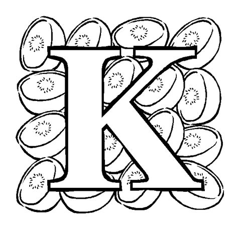 This article created on the june 12, 2021, by alisha legerstee. Letter K Kiwi coloring page