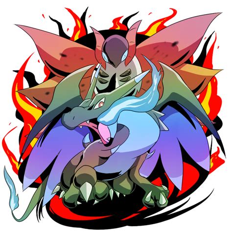Bug type pokémon are strong against grass, psychic, dark; The Big ImageBoard (TBIB) - blue eyes bug charizard claws dragon fangs fire full body horns ...