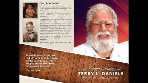 Movie & tv show trailers, hottie videos and clips, interviews, horror clips and more! Terry L. Daniels Funeral - YouTube