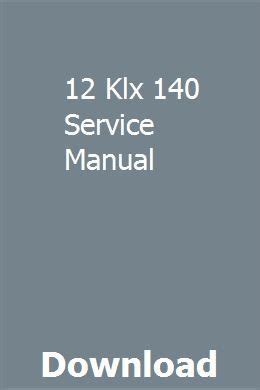 Book depository books with free delivery worldwide. 12 Klx 140 Service Manual | Repair manuals, Owners manuals ...