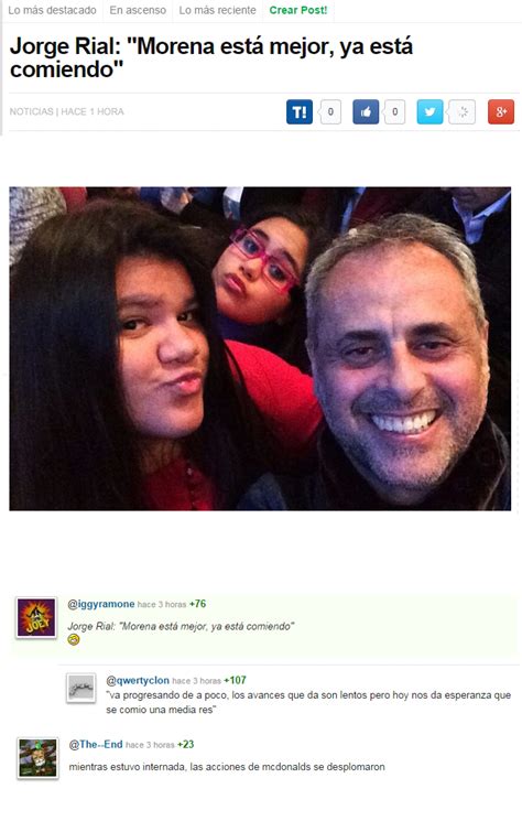 The best memes from instagram, facebook, vine, and twitter about morena rial. Jorge Rial defendió a su hija Morena tras los ataques de la - Taringa!