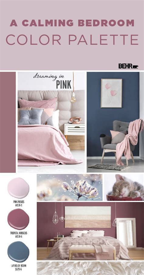 Colors, we've seen before, quickly convey emotions and affect people's moods. Dreaming in Pink Color Palette | Colorfully BEHR | Calming ...