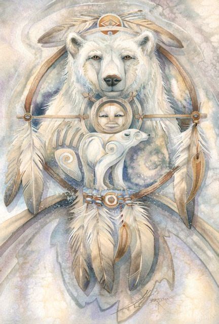 Polar bears by rinian on deviantart. Spirit Bear...Your guide. | Spirit animal art, Spirit bear ...