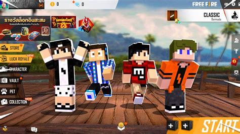 Tap and jump on platform and collect bonus items or coins! EU E MEUS AMIGOS JOGAMOS FREE FIRE DENTRO DO MINECRAFT E ...