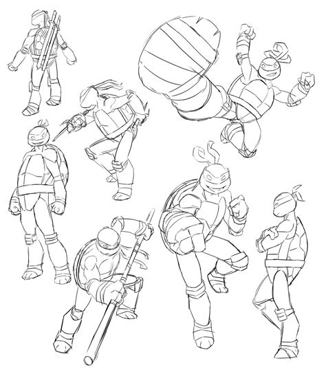 Image information image title : Nickelodeon TMNT Sketches by ZachRamirez | Sketches, Tmnt ...