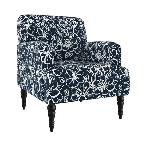 Safavieh vasco accent chair in navy. Handy Living Matrosova Upholstered Armchair in Navy Blue ...