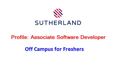 While everyone wants a measure they want to control access to money as a way of controlling what you do. Sutherland Job Openings for Freshers as Associate Software ...