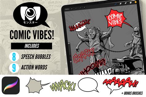 Packed with 88 procreate brushes thoughtfully created to help kick start your drawing process. Comic Vibes! - Brushes For Procreate on Behance