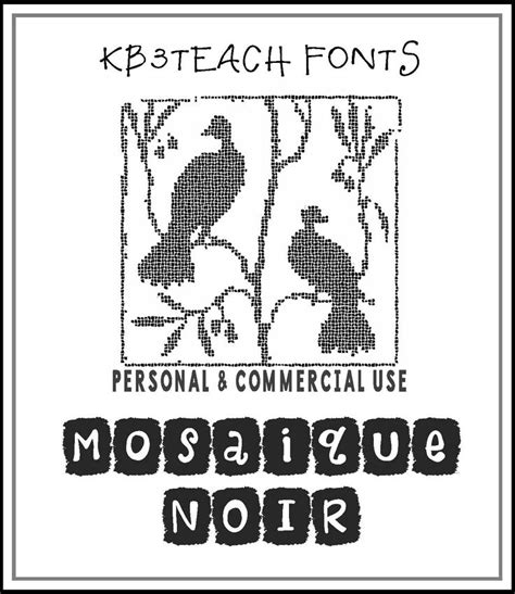 We'll try here to cut through the nonsense and explain exactly what the terminology means. Mosaique 3-Font Set (Personal and Commercial Use) Letter ...