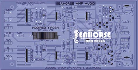 Power amplifier yiroshi is suitable for outdoor or indoor. SEAHORSE YIROSHI MO | Audio amplifier, Diy amplifier, Electronics projects