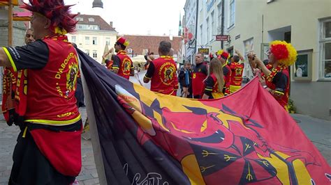 La derniere heure published footage from the aug. Tallinn, Estonia, Belgian Football Fans - YouTube