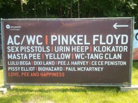 Check spelling or type a new query. Festival Toiletten Wegweiser: AC/WC und Pinkel Floyd ...