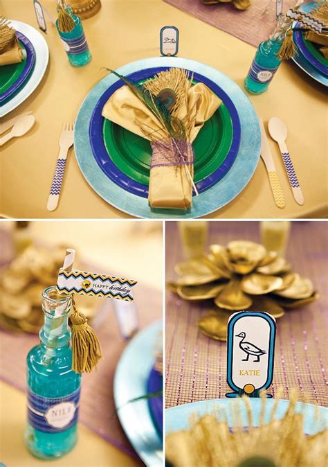 Ancient egypt theme party decorating ideas #1: "Jewel of the Nile" Egyptian Spa Party // Hostess with the ...