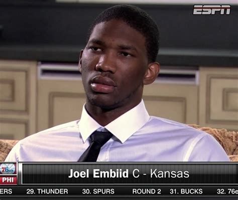 Embiid not only paced the sixers in scoring, but he also ended just one rebound and two assists shy. Joel Embiid burned by tape delay on his draft reaction (Video)