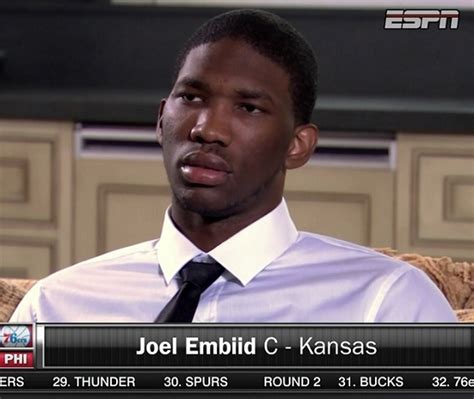 He formed an early interest in volleyball and initially planned to play the sport professionally in europe. Joel Embiid burned by tape delay on his draft reaction (Video)