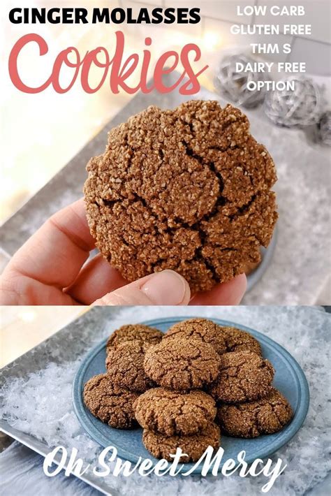 This is a list of notable cookies (american english), also called biscuits (british english). Ginger Molasses Cookies | Low Carb, Sugar Free, THM S ...