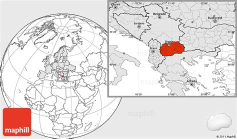 North macedonia map glowing silhouette made of stars lines dots triangles, low polygonal shapes. Blank Location Map of Macedonia, highlighted continent
