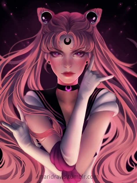 Mini moon is the cutest sailor scout, but she has a dark side: Dark Sailor Moon by cosmogirll on DeviantArt