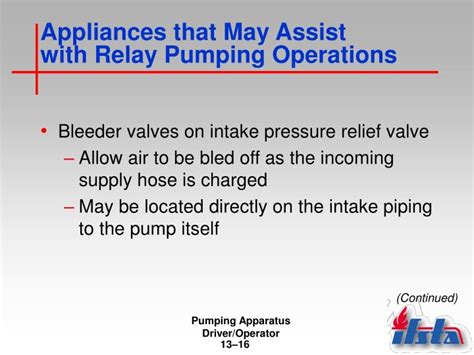 A fuel pump relay or any kind of relay is an effective way to utilize a small degree of voltage to the fuel pump relay going bad can affect the delivery of fuel to the engine. PPT - Pumping Apparatus Driver/Operator — Lesson 13 ...