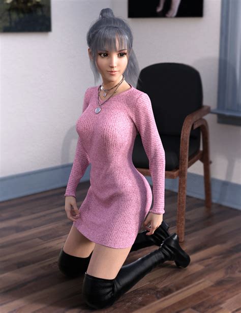 You will receive the pdf file for both items to complete your rather cute set. dForce Knit One Piece Outfit for Genesis 8 Females ...