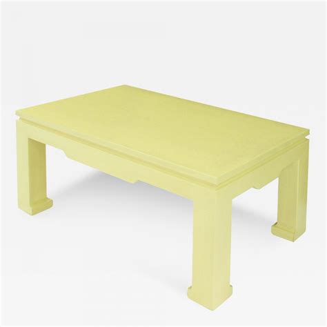 Items similar to gracie chinese style coffee table with floral decoration view more. Karl Springer - "Chinese Style Coffee Table" in Yellow ...