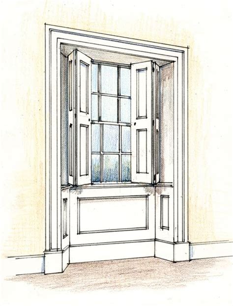 Interior window shutters, also known as interior window shutters, are the ultimate in custom window coverings. Traditional Details for New Old Houses | Interior windows ...