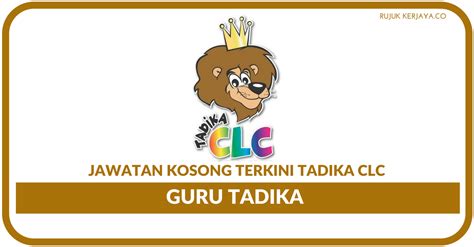 Berikut merupakan maklumat iklan kerja kosong yang ditawarkan oleh majikan terlibat. Jawatan Kosong Terkini Guru Di Tadika CLC • Kerja Kosong ...