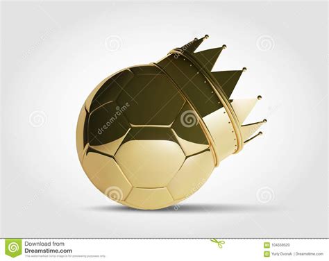 De gouden mikasa vg018w volleybal is ideaal voor promotiedoeleinden. Gouden Voetbal Of Voetbalbal Met Gouden Kroon Photo ...