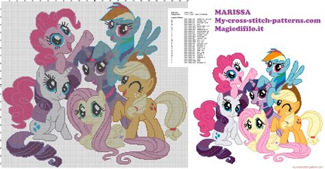 A blog containing free to use cross stitch designs and other crafty musings. Schema punto croce personaggi My Little Pony per bambini ...