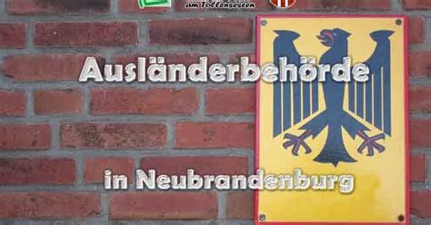 Blz für die banken in neubrandenburg: Ausländerbehörde in Neubrandenburg