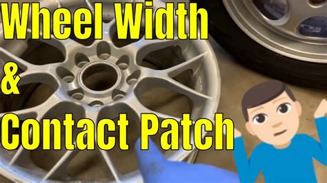 The contact patch size of solid materials is described by the equations of contact mechanics. wheel width vs tire contact patch - YouTube