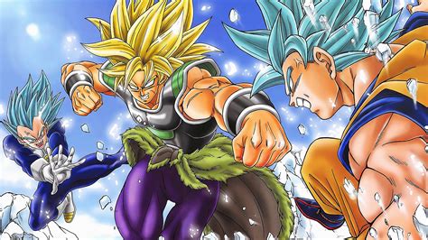 The broly saga12 of dragon ball super, also called the dbs: Broly Legendary Super Saiyan vs Goku Vegeta Super Saiyan ...