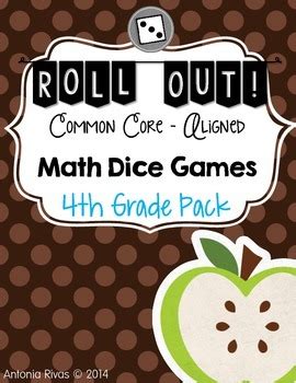 As you know mathematics is a subject that keeps building on its base, and once it grows its various branches interrelate with each other and take a step. Fourth Grade Dice Games {ALL Common Core Math Standards ...