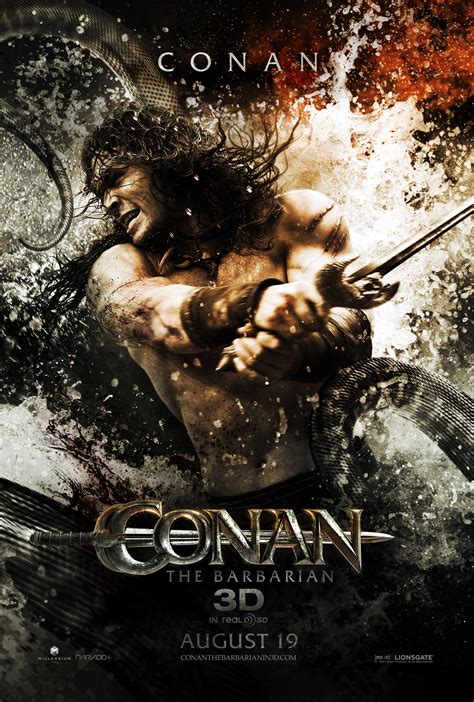 High resolution official theatrical movie poster (#1 of 10) for conan the barbarian (2011). Conan Movie Character Posters