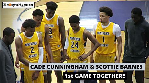 Смотреть moses moody montverde debut !! CADE CUNNINGHAM & SCOTTIE BARNES First Montverde Game ...