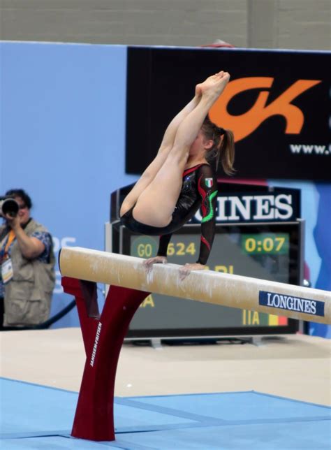 Gymnast world champion european champion three times olympian. Vanessa Ferrari - JungleKey.fr Image